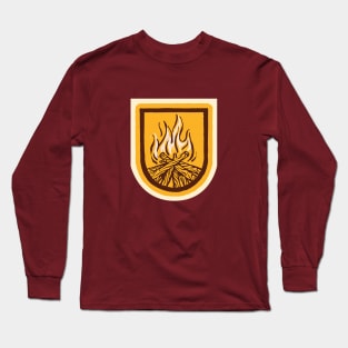 Camping fire and camping life Long Sleeve T-Shirt